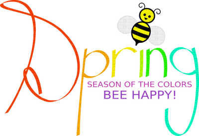 Spring.Text.Bee.title.Victoriabea - png gratis