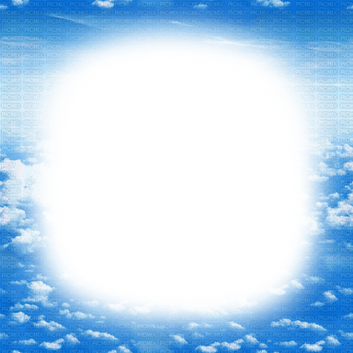 Y.A.M._sky clouds frame - Free PNG
