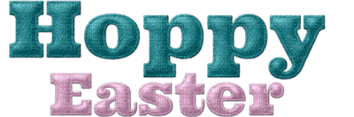 Kaz_Creations Logo Text Hoppy Easter - бесплатно png