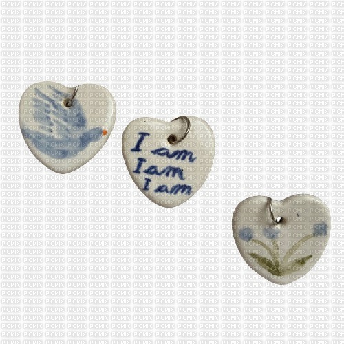 ceramic heart pendants - png gratis