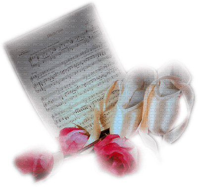 deco letter and roses - PNG gratuit