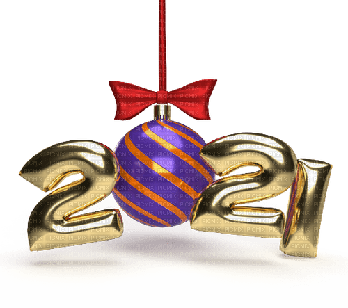 2021  text new year - Free PNG
