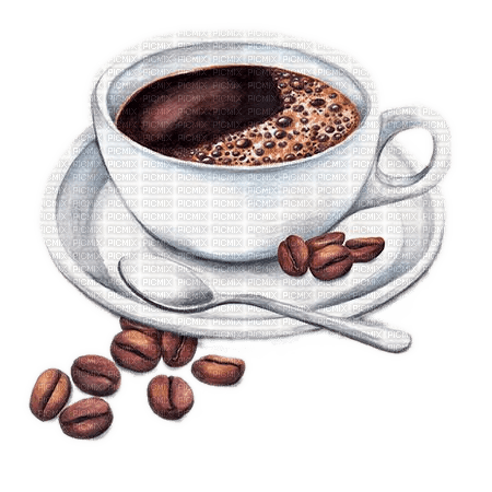 Tasse Kaffee, Bohnen - png gratis