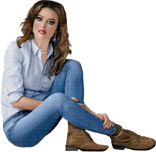 Woman with jeans. Leila - png gratis
