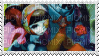 anime girl stamp - Free PNG