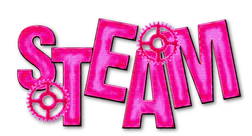 Steam.Text.Pink - 無料png