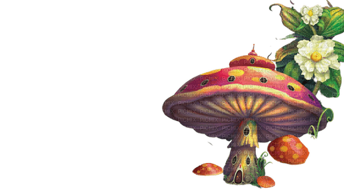 mushroom fantasy house ROSALIA73 - 免费PNG