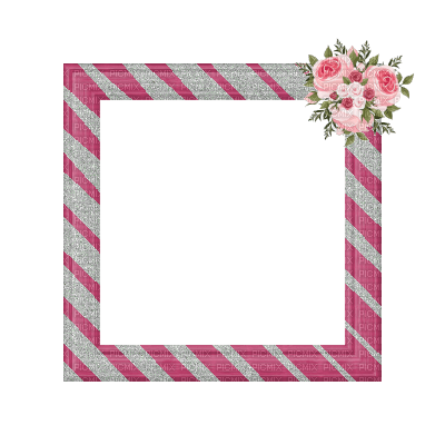 Small Pink/White Frame - png gratis