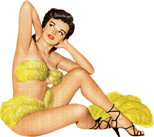 dolceluna summer vintage woman pinup bikini - δωρεάν png