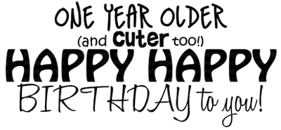 Kaz_Creations Text Happy Birthday - PNG gratuit