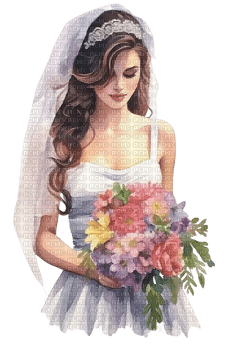 loly33 femme mariée - png gratis