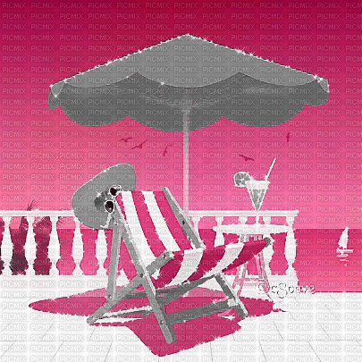 soave background animated summer terrace umbrella - GIF animado gratis