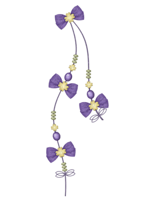 Kaz_Creations Deco Scrap Hanging Dangly Things Ribbons Bows Colours - Free PNG