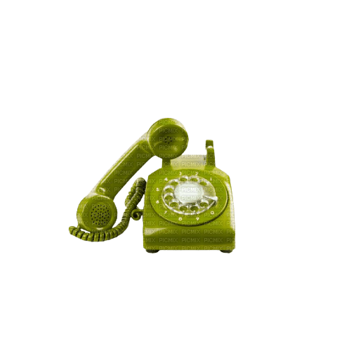 Kaz_Creations Telephone-Green - ilmainen png