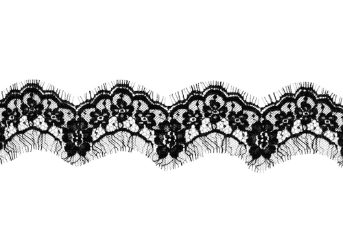 black lace trim border - ücretsiz png