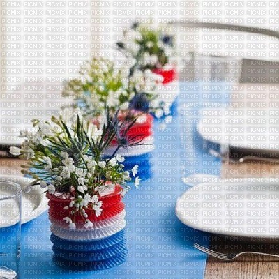 chantalmi repas table 14 juillet france - png gratuito
