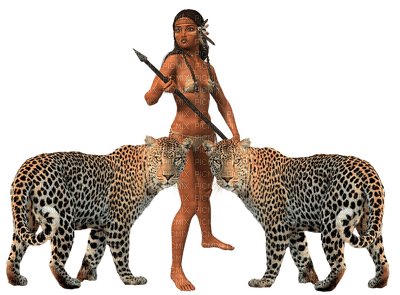 woman with leopard bp - besplatni png