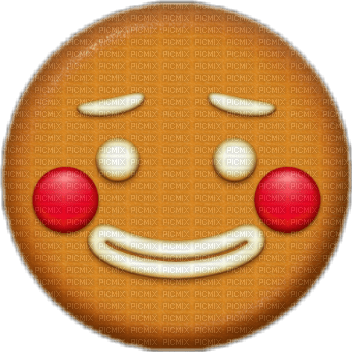 Gingerbread emoji - nemokama png