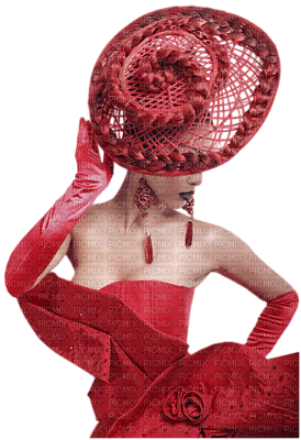 woman in red - Free PNG