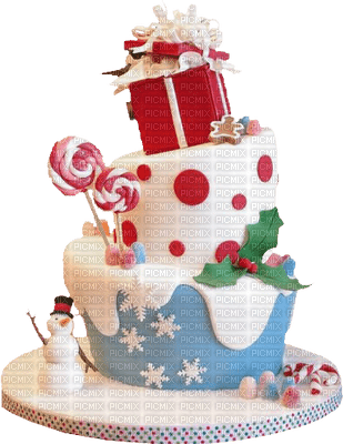 Kaz_Creations Deco Christmas Cake - ingyenes png