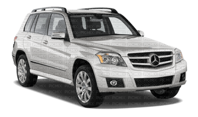 White Mercedes Benz GLK Car - PNG gratuit