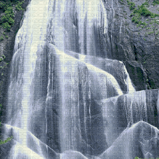 Background waterfall - GIF animé gratuit