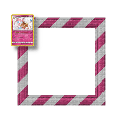 Small Pink/White Sylveon Frame - png grátis