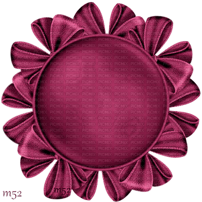 pink-circle with bow-deco-minou52 - ilmainen png