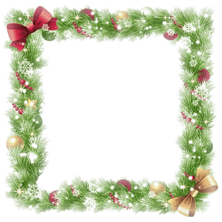kikkapink winter christmas frame deco - δωρεάν png