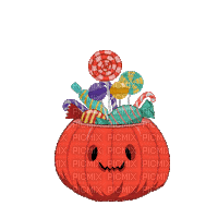 Halloween Candy Pumpkin - Zdarma animovaný GIF