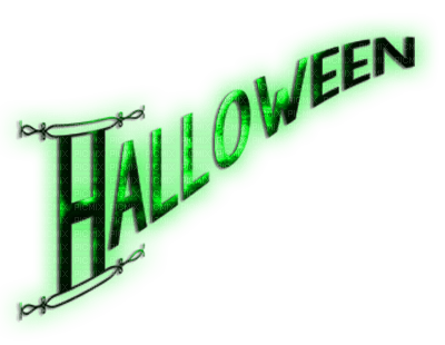 soave text halloween green - ücretsiz png