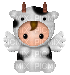vaca-cow angel - Bezmaksas animēts GIF