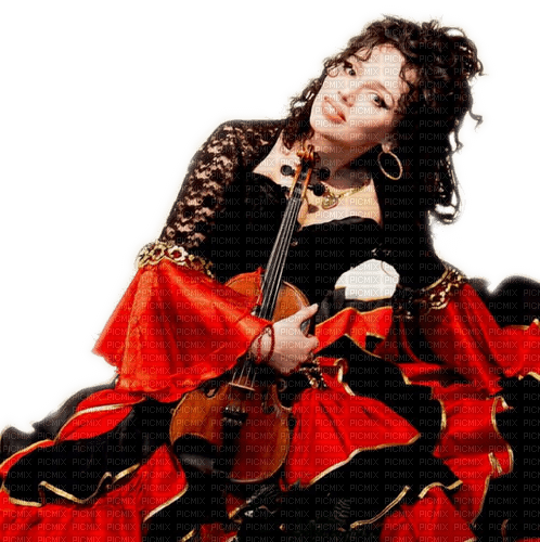 Rena Geigerin Violinistin Frau Woman - безплатен png