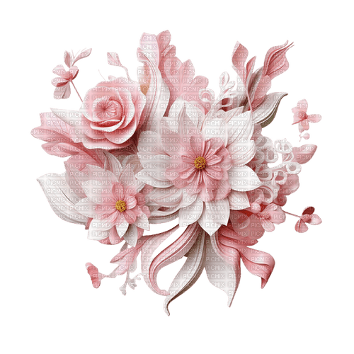 Pink flower rox - nemokama png