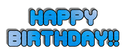 Happy Birthday Text - png grátis