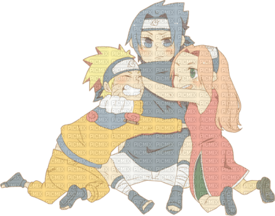 sakura,naruto et sasuke - Free PNG