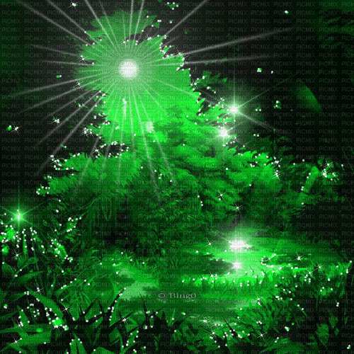 Y.A.M._Fantasy Landscape background green - 無料のアニメーション GIF