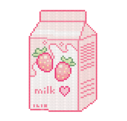Strawberry Milk (Unknown Credits) - Darmowy animowany GIF