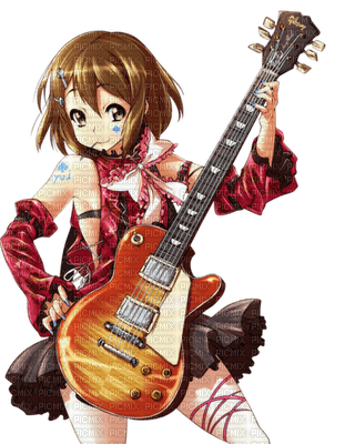anime-guitare - 免费PNG