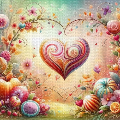 heart pastel valentine background - фрее пнг