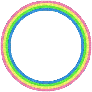 rainbow circle - GIF เคลื่อนไหวฟรี