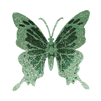 green butterfly animated - 免费动画 GIF