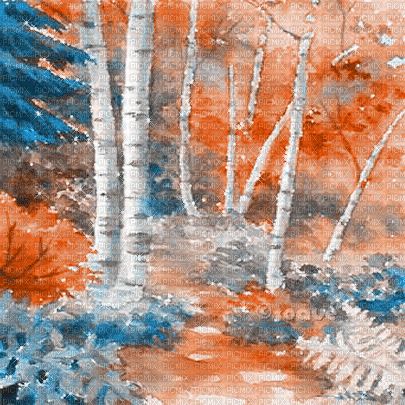 soave background animated autumn fantasy forest - Kostenlose animierte GIFs