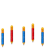 Crayons - GIF animé gratuit