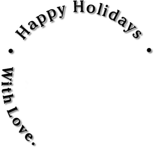 Happy Holidays.Text.Round.Deco.Victoriabea - δωρεάν png