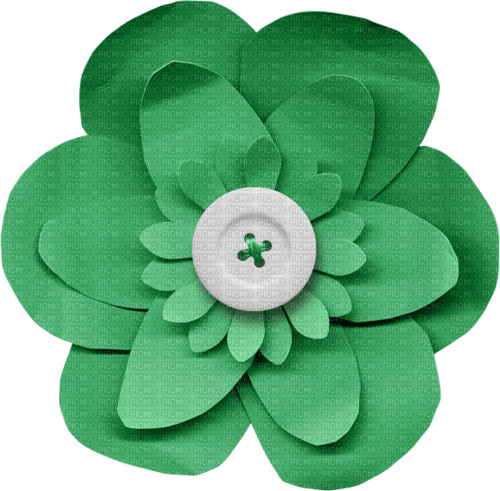 summer flower deco button scrap dolceluna - PNG gratuit