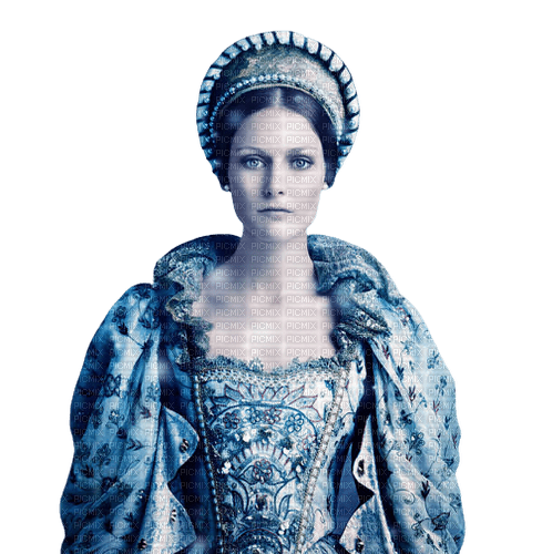 kikkapink winter woman blue fantasy - besplatni png