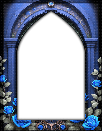 ♡§m3§♡ kawaii frame blue gothic - png grátis