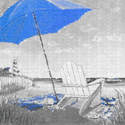 soave background animated summer umbrella beach - Nemokamas animacinis gif