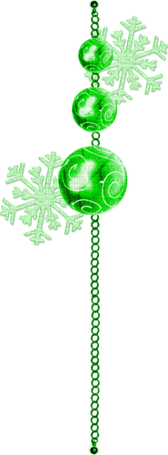 Christmas.Winter.Deco.Green - ücretsiz png